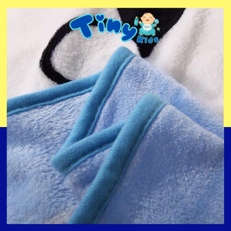 Chăn lông tuyết cho bé hình thú mềm mịn nhiều hình siêu dễ thương 1mx1m4 - Tiny Kids