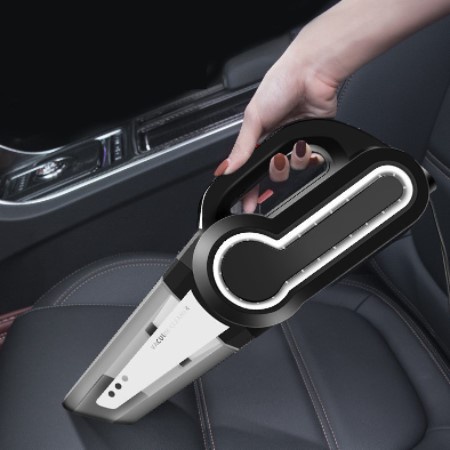 Máy hút bụi xe hơi đo áp suất lốp xe có đèn chiếu sáng công suất cao 4 trong 1 đa năng