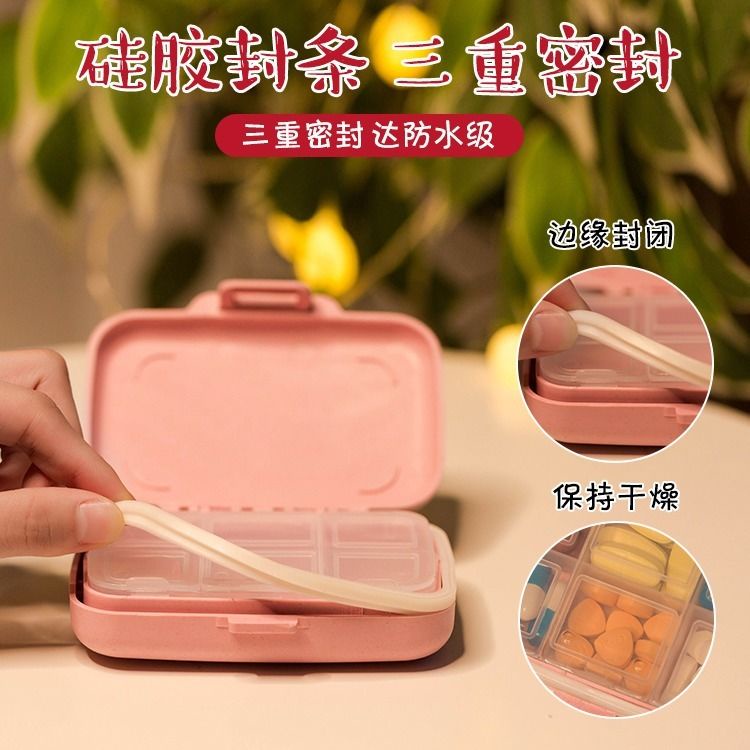 Hộp Đựng Thuốc Chống Ẩm Chống Sốc In Hoạt Hình Dễ Thương Tiện Dụng