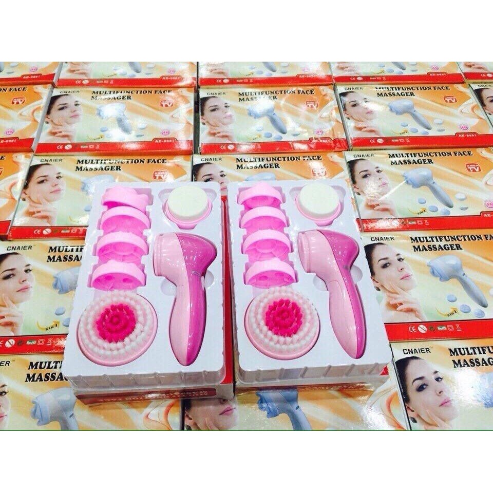 Máy massage rửa mặt mini 6in1