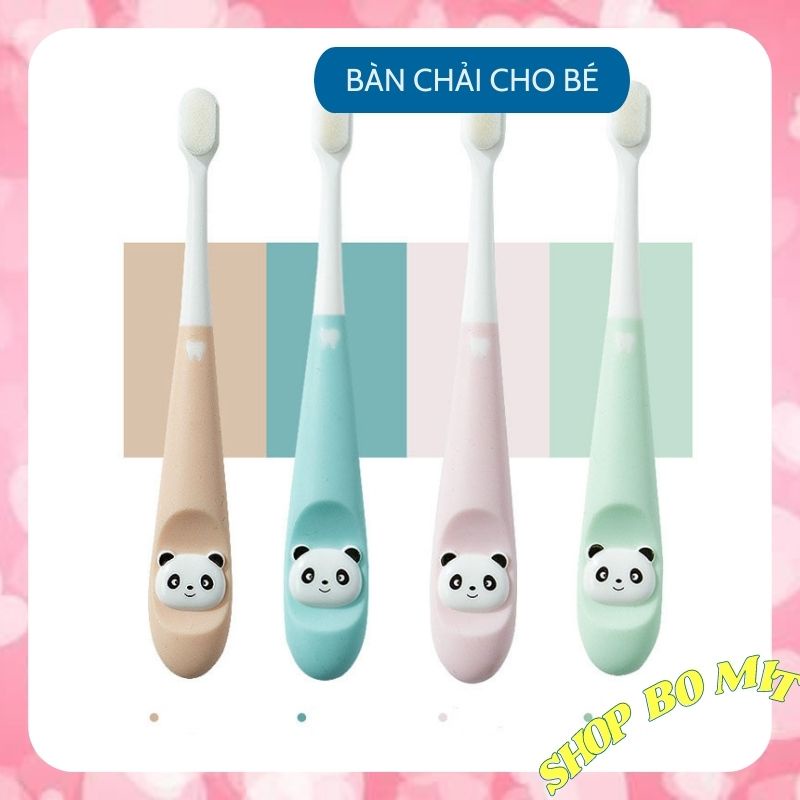 Bàn chải đánh răng cho bé trẻ em lông siêu mềm 1-2-3-4-6-12 tuổi cao cấp SHOPBOMIT BCDR01