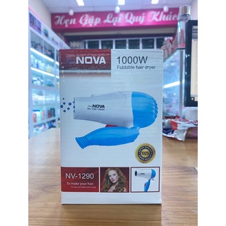 Máy sấy tóc mini gập gọn nova 1000w