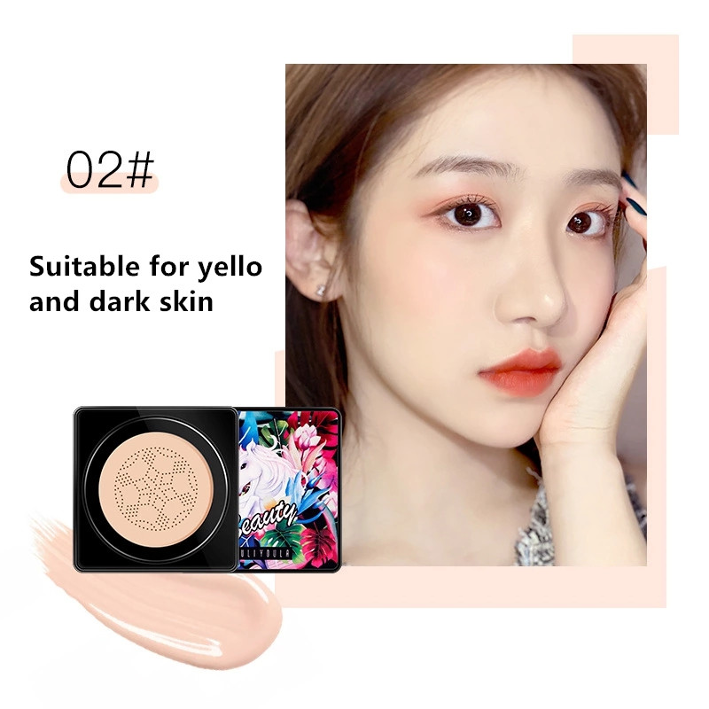 [Hàng mới về] Phấn Nước BB Trang Điểm Dưỡng Ẩm Chống Thấm Nước Kèm Mút Tán Đầu Nấm Thiết Kế Hộp Kỳ Lân