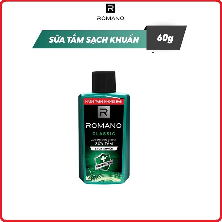 Sữa Tắm Romano Sạch khuẩn 60g