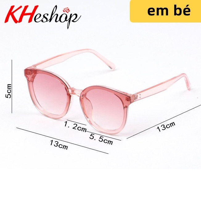 Xu hướng Kính mát màu trong cho BÉ trai, BÉ gái, gọng kính chất liệu cao cấp mã Y2929
