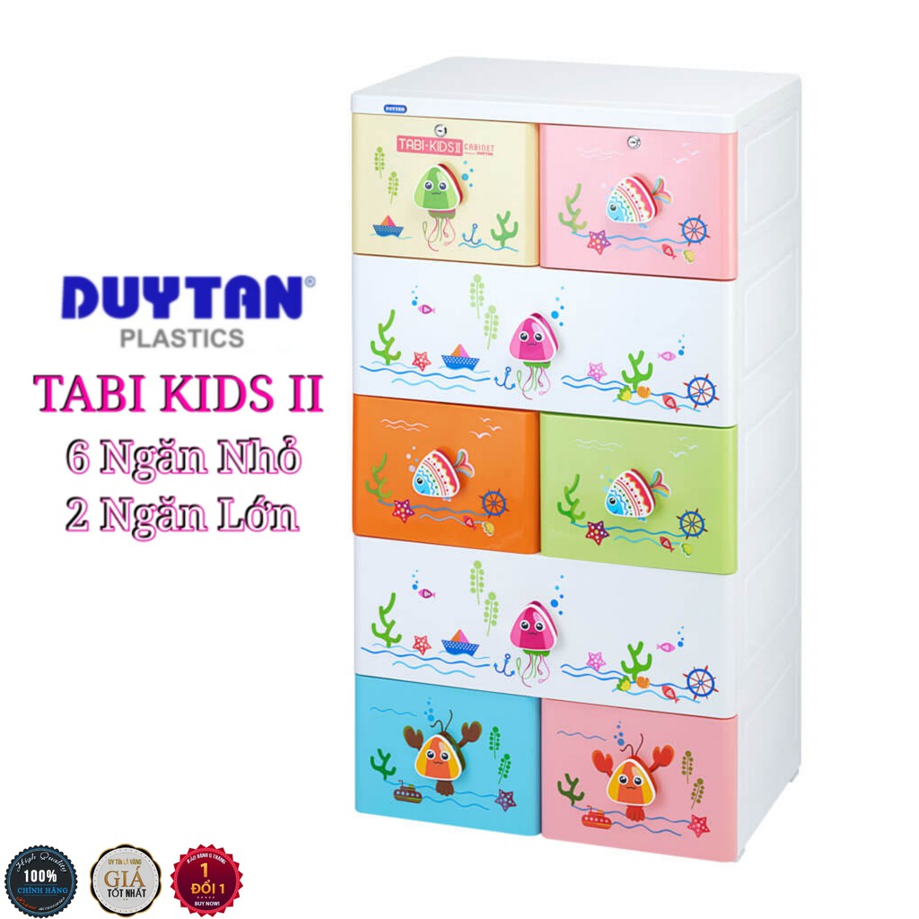 Tủ Nhựa Duy Tân Tabi-Kids II Hồng