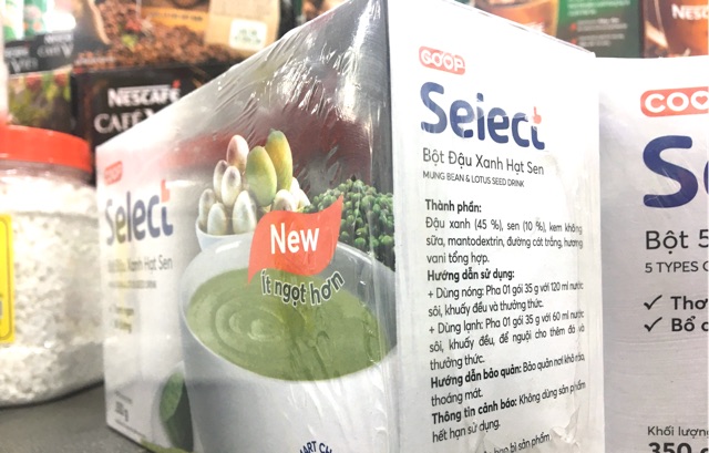 Bột Đậu Xanh Hạt Sen Coop Có Đường 350G