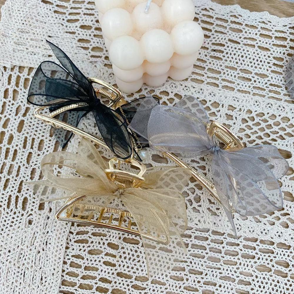 Kẹp Tóc Nơ Kim Loại VANES1