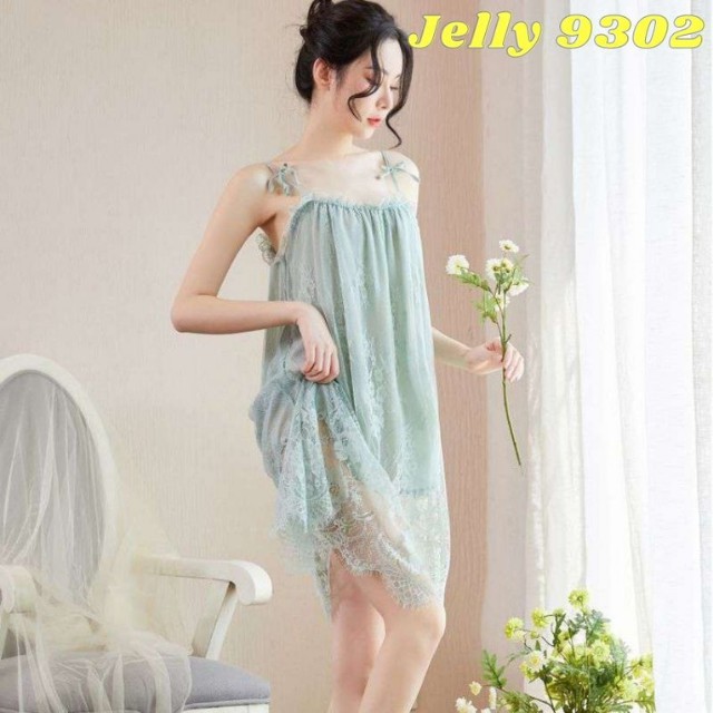 [QUÀ TẶNG] Váy Ngủ 2 Dây Dễ Thương Phối Ren Cao Cấp Phong Cách Hàn Quốc – Đầm Ngủ Nữ 2 Dây Sexy Quyến Rũ - Jelly 9302