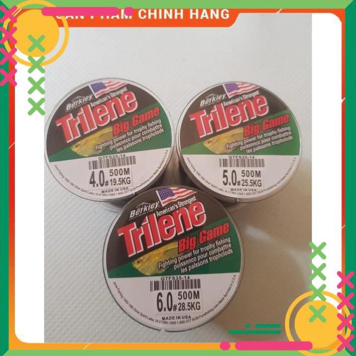 [SALE]  [Xả Kho] Cước Câu Cá MỸ TRILENE Big Game 500m Đủ Size Siêu Biền Chống sờn