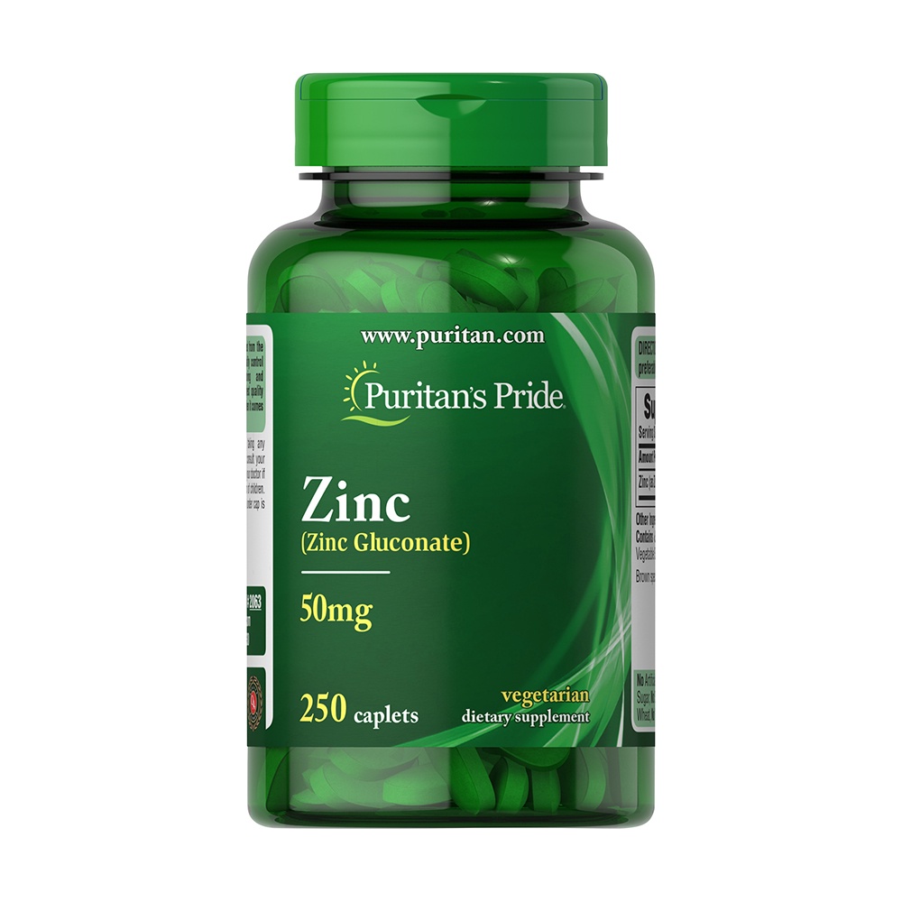 Viên uống bổ sung chất kẽm Puritan’s Pride Zinc 50mg 250 viên