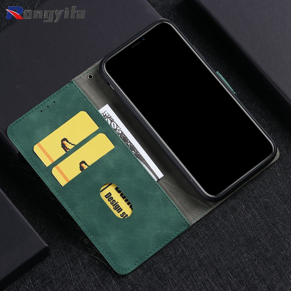 Bao Da Điện Thoại Nắp Gập Dạng Ví Có Ngăn Đựng Thẻ Cho OPPO Realme C35 C31 F21 Pro Reno 8 7 4G 7 SE Find X5 9 Pro A57 5G 4G 2020 Ốp