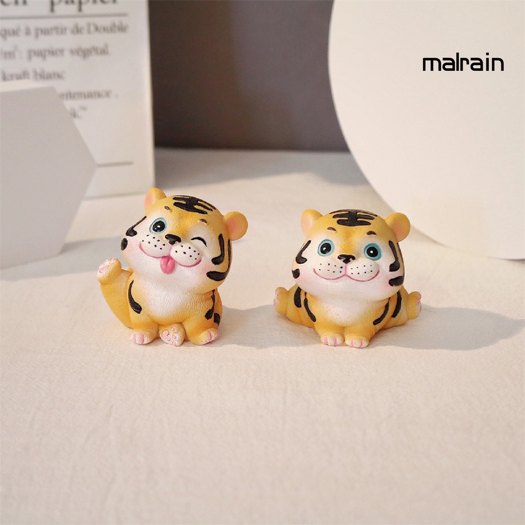 Đồ trang trí Chú Hổ Hoạt Hình Dễ Thương Dùng Để Trang Trí Xe Ô Tô Tiện Dụng