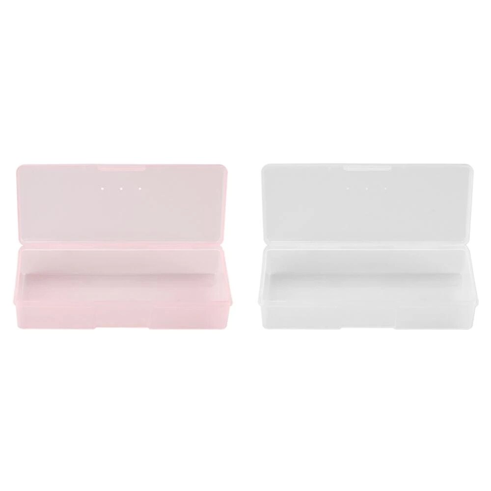 1 Hộp Đựng Kim Xăm Hình Chữ Nhật 24 Giờ Màu Trắng Hồng