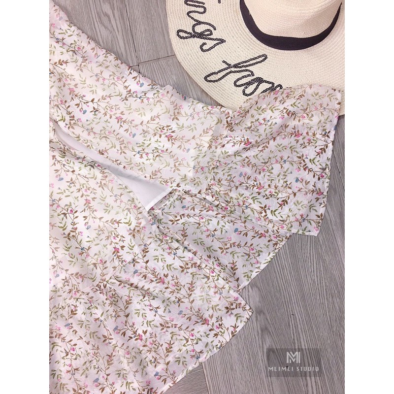 Đẩm maxi hoa nhí rúm ngực | BigBuy360 - bigbuy360.vn