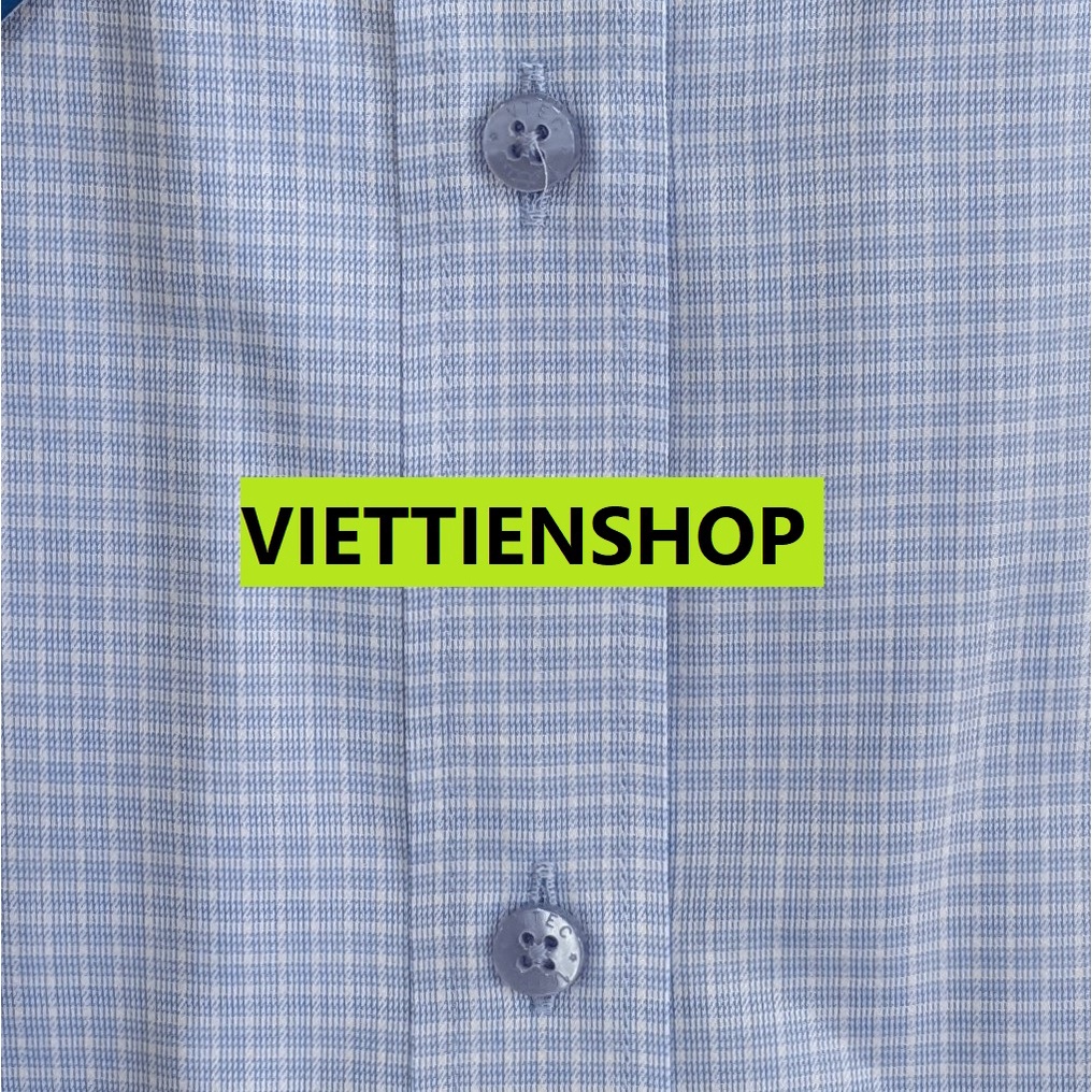 ÁO SƠ MI VIỆT TIẾN DÀI TAY VẢI TRE CA RÔ