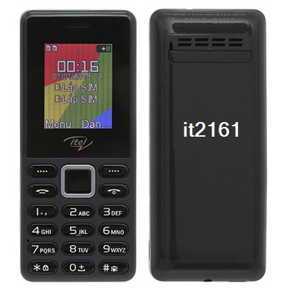 ĐIỆN THOẠI 2 SIM PIN BỀN ITEL it2161 CAM KẾT HÀNG MỚI CHÍNH HÃNG BẢO HÀNH 12 THÁNG