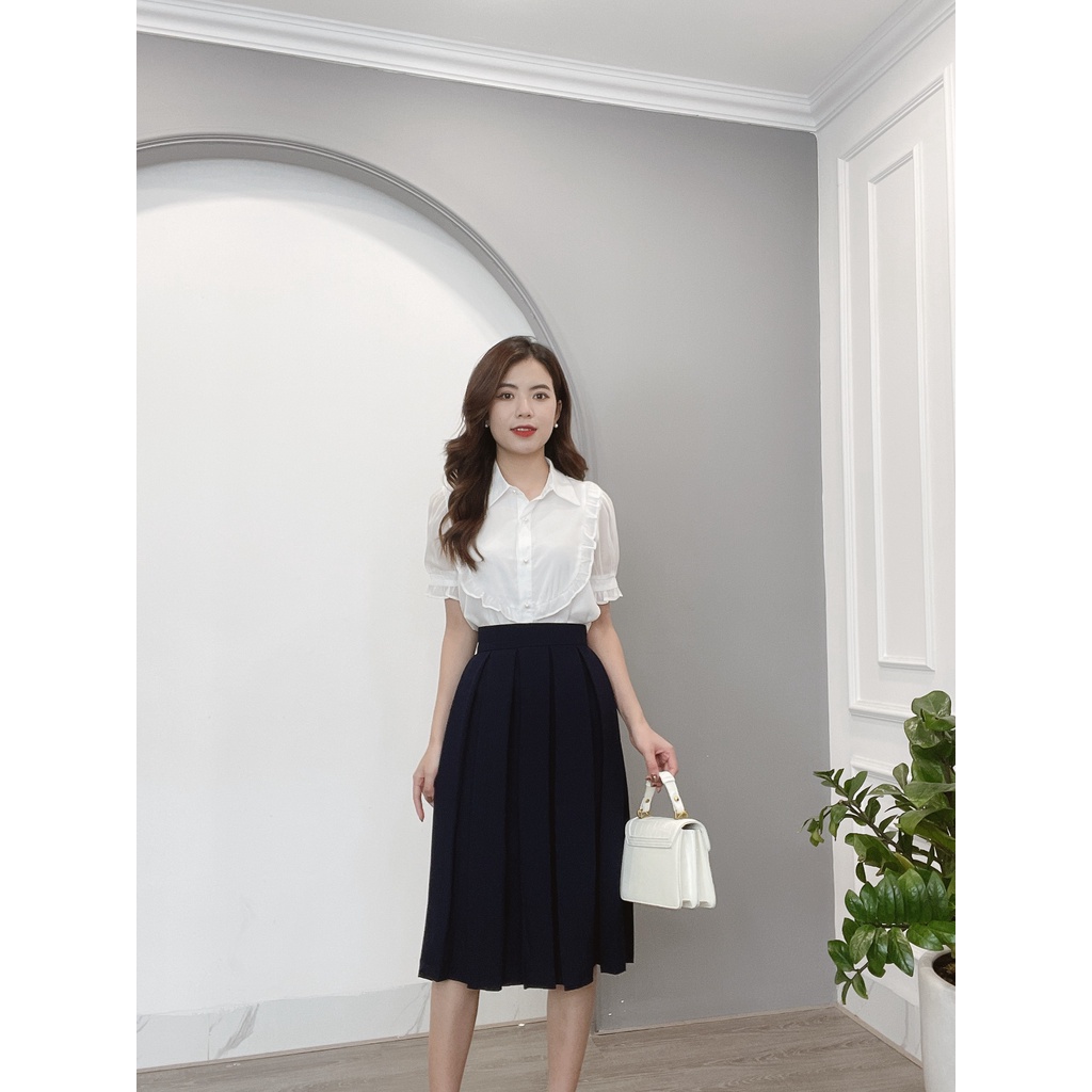 Siêu Phẩm Chân Váy Xòe Xếp Ly Dáng Dài Thời Trang Nữ Cao Cấp - MIN House