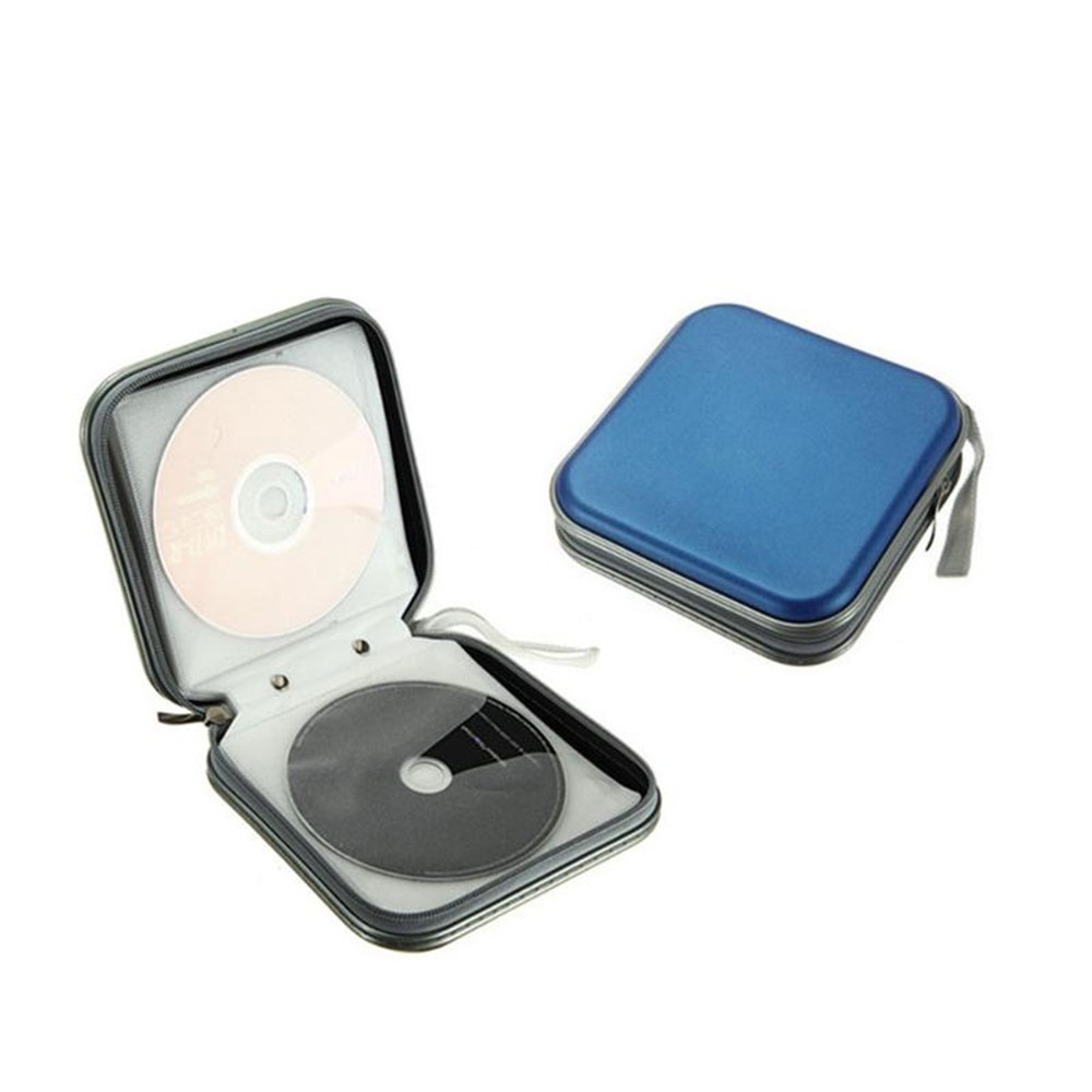 Hộp Đựng Đĩa Cd/ Dvd 40 Ngăn Có Khóa Kéo Tiện Lợi