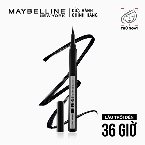 Bút Kẻ Mắt Nước Lâu Trôi 36H không thấm nước Maybelline New York Line Tatoo High Impact Liner 1g