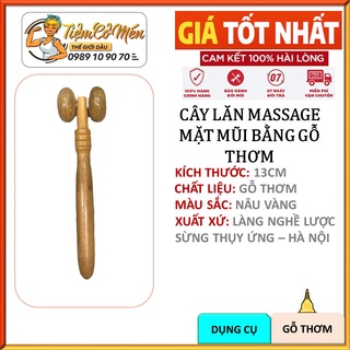 Cây Lăn Mát xa Mặt Mũi Bằng Gỗ thơm - kích thích các huyệt đạo Để Phòng & Trị Bệnh