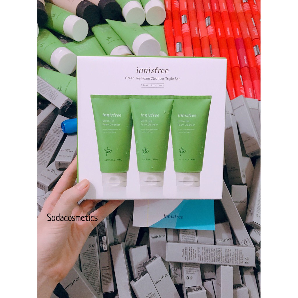 Sữa Rửa Mặt Trà Xanh Innisfree Green Tea Foam Cleanser 2019