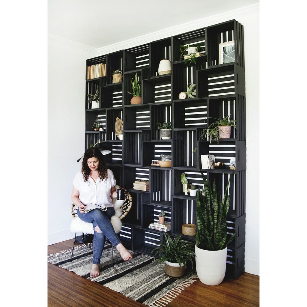 Két, thùng, kệ gỗ pallet nhỏ gọn NIHO cho không gian thêm vintage NHM22011 💕FREE SHIP💕