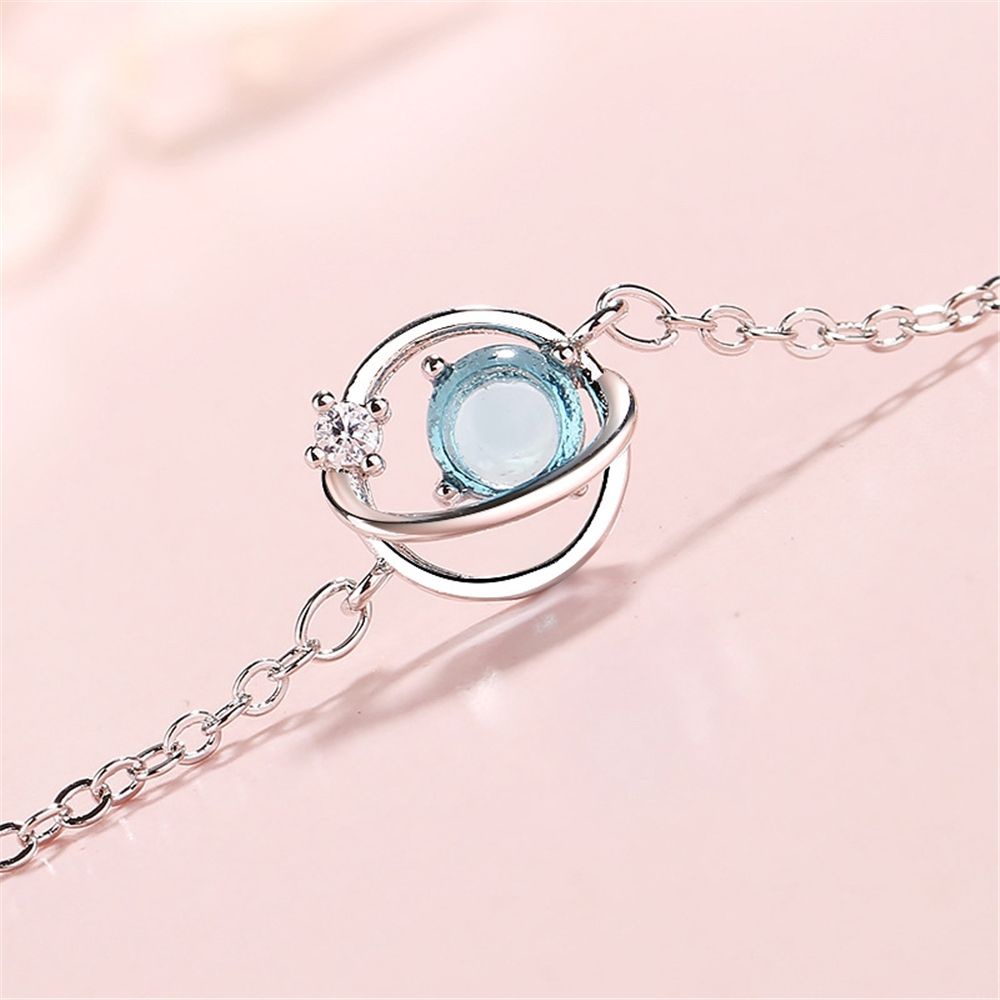 Vòng đeo tay chuỗi hạt hình hành tinh bầu trời sao thời trang cho nữ