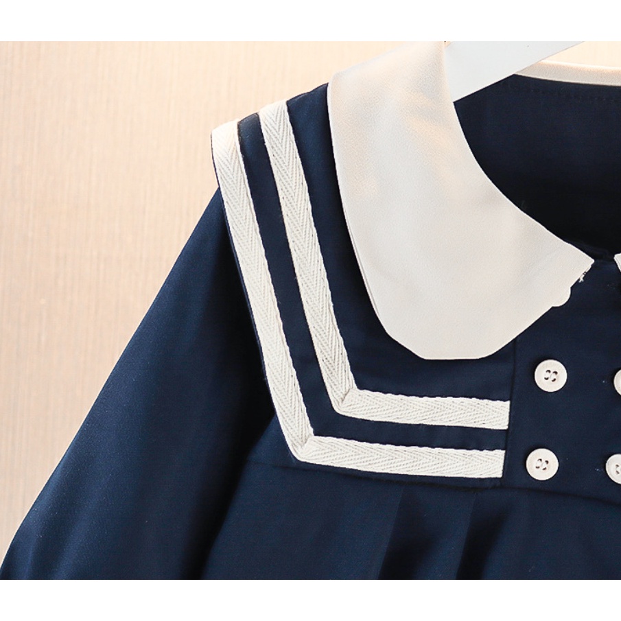 Đầm Công Chúa Mùa Thu Phong Cách Hàn Quốc Nhẹ Nhàng Cho Bé Gái