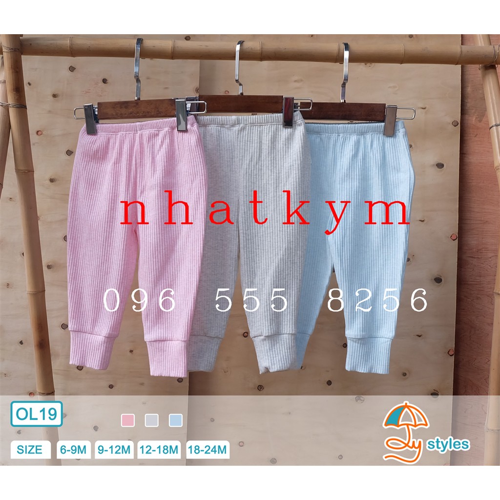 Quần len tăm bo gấu cho bé 3-24m - Ôly styles Việt Nam