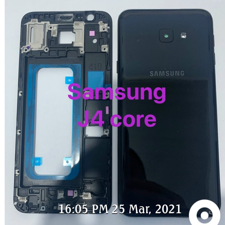 bộ vỏ samsung J4 core - gồm lưng,sườn,phím,kính camera