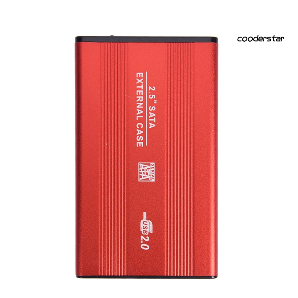 COOD-st External USB 2.0 2.5inch SATA SSD HDD Enclosure Mobile Hard Disk Drive Case Box