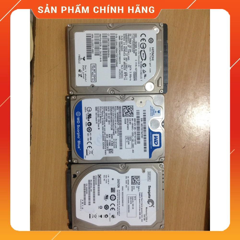 hdd laptop chuẩn 2.5 ich dung lượng 500gb tốc độ 5400prm