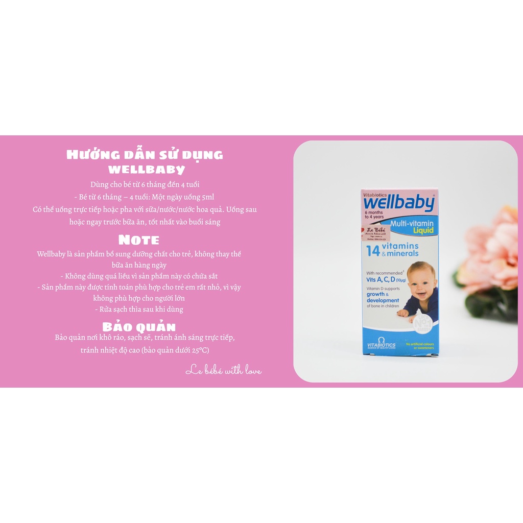 Vitamin tổng hợp Wellbaby cho bé