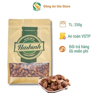 Hạt điều rang củi Hải Bình 250g - Hạt điều rang muối Giòn, ngọt tự nhiên, bùi, đồ ăn vặt ngon, nhiều dinh dưỡng, giá rẻ