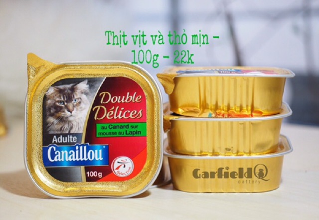 Pate mèo Canaillou nhập Pháp các vị