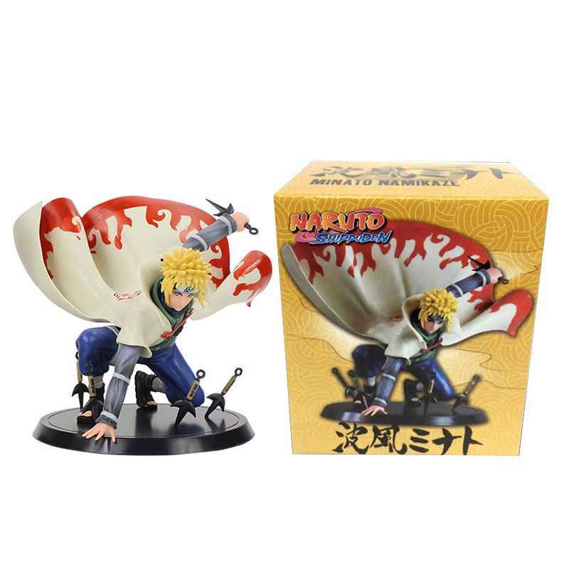 Mô hình nhân vật Naruto Shippuden Namikaze Minato Jiraiya 14cm-18cm