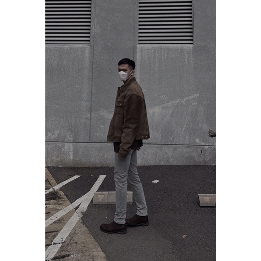 QUẦN JEANS NAM SKINNY XÁM TRO RÁCH GỐI TALURETRO | BigBuy360 - bigbuy360.vn