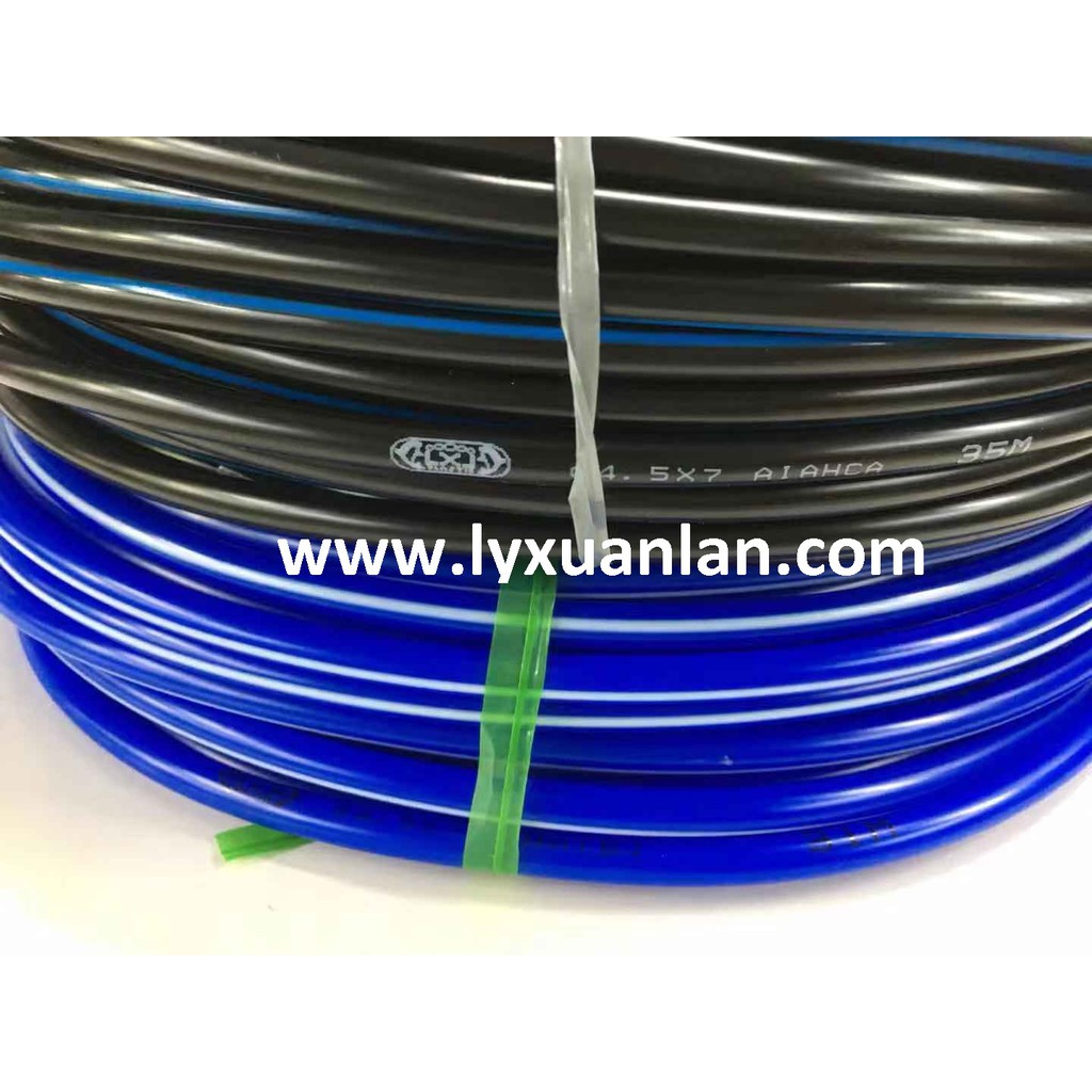 Ống nhựa dẻo PVC 5mm (xanh đen trắng)