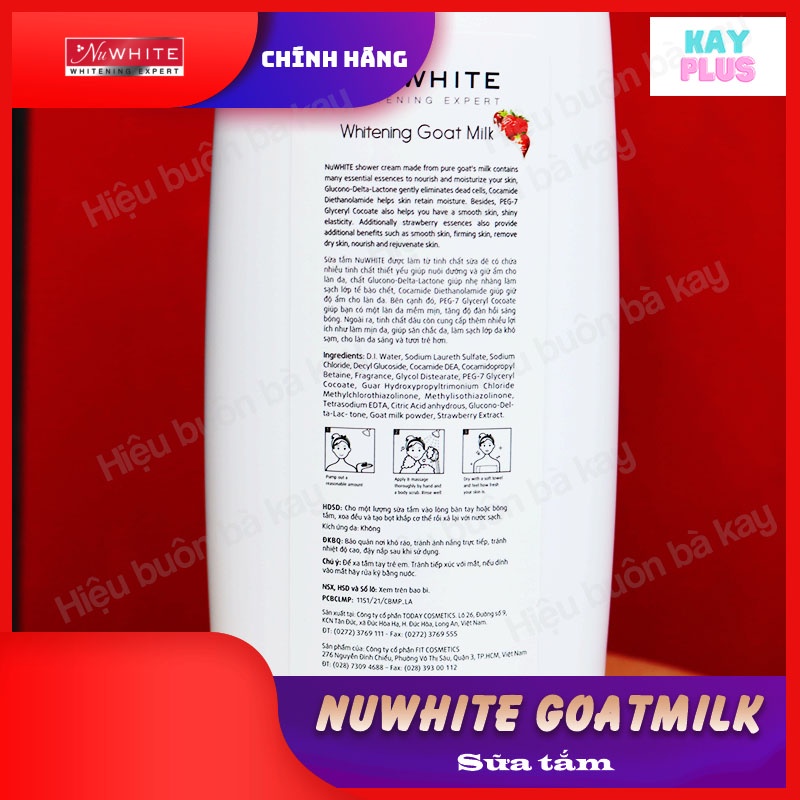 Sữa Tắm NuWhite Whitening Goat Milk