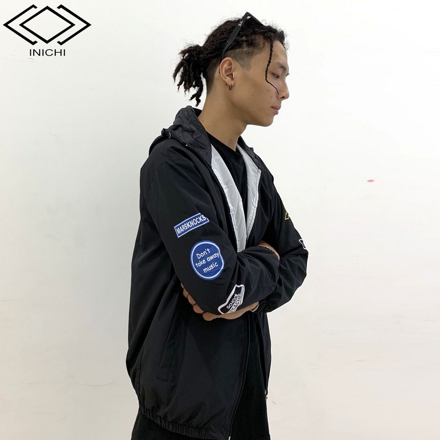 Áo khoác dù INICHI A740 nam nữ trơn có nón - áo 2 lơp đi mưa cản gió tốt in chữ Geno | BigBuy360 - bigbuy360.vn