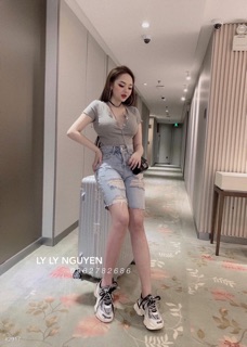 Jeans ngố rách 2 bên cực chất