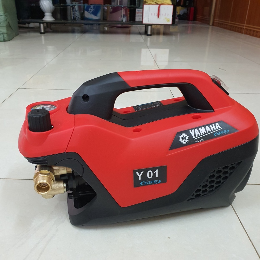 Máy rửa xe YAMAHA Nhật Bản 3500W  Dây áp lực 15m Máy rửa xe mini Chỉnh Áp