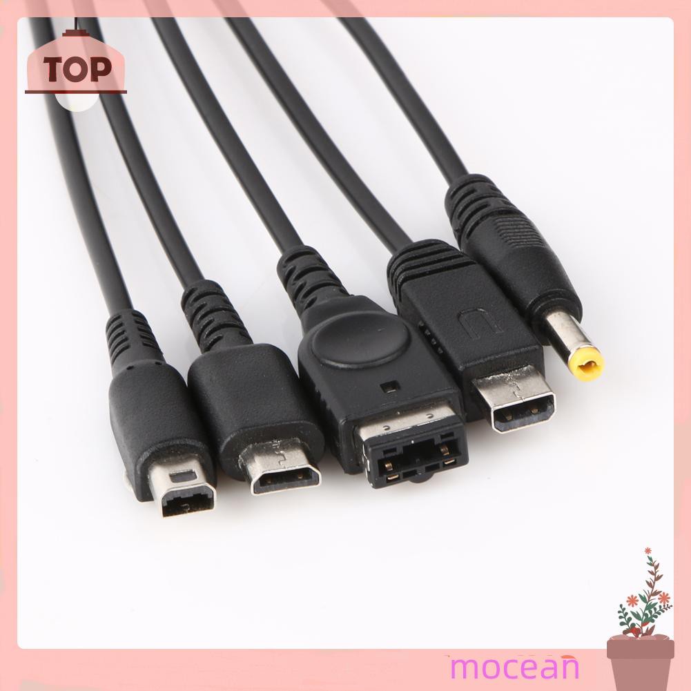 Mocean Dây Cáp Sạc Usb 5 Trong 1 Cho Nintendo Ndsl / Nds Ndsi Xl 3ds