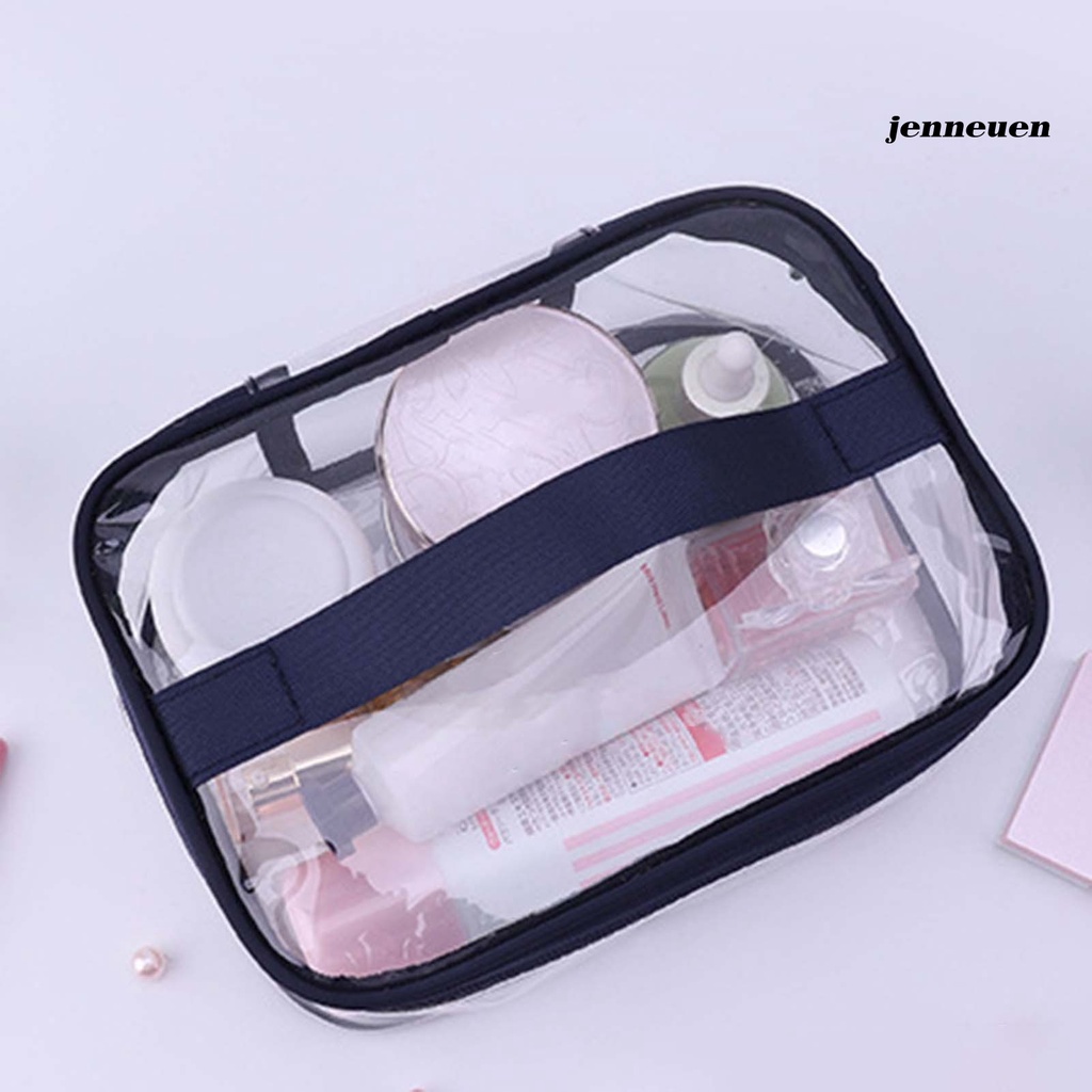 Je- Túi Đựng Đồ Dùng Cá Nhân Trong Suốt Chống Thấm Nước Có Khóa Kéo Dùng Khi Đi Du Lịch