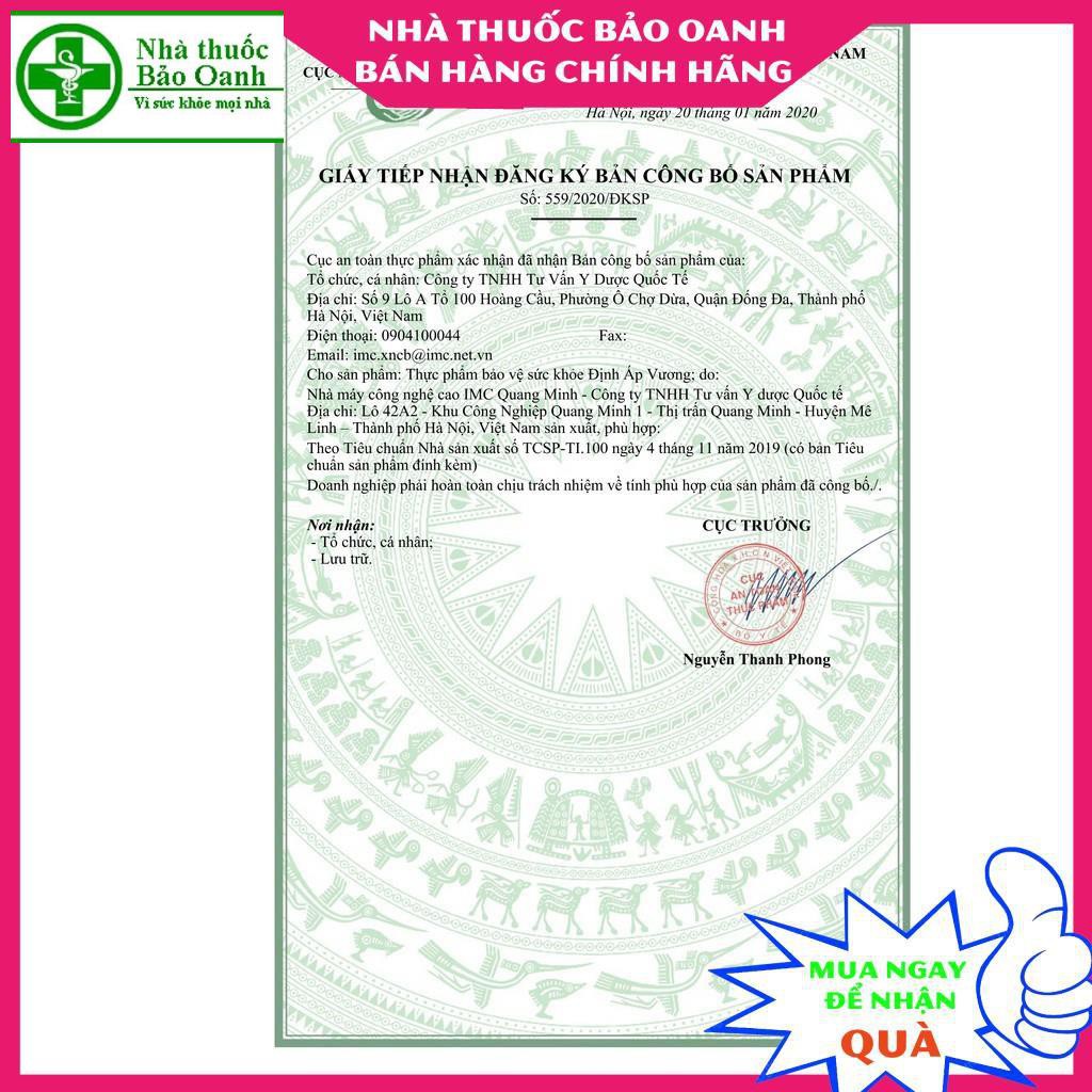 Định Áp Vương lọ 90 viên - Chính Hãng Á Âu - Giúp Ổn Định Huyết Áp