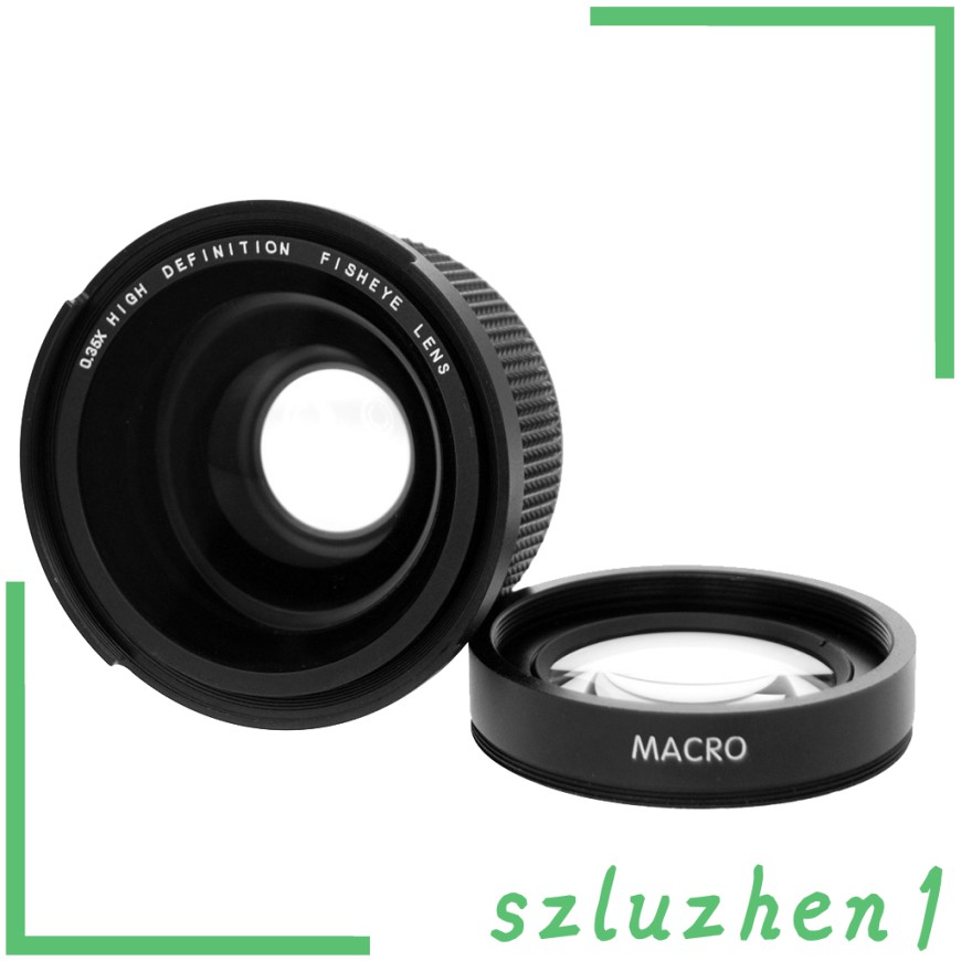 Ống Kính Góc Rộng 52mm 0.35x Hd Cho Máy Ảnh Canon Olympus Nikon Sony Panasonic