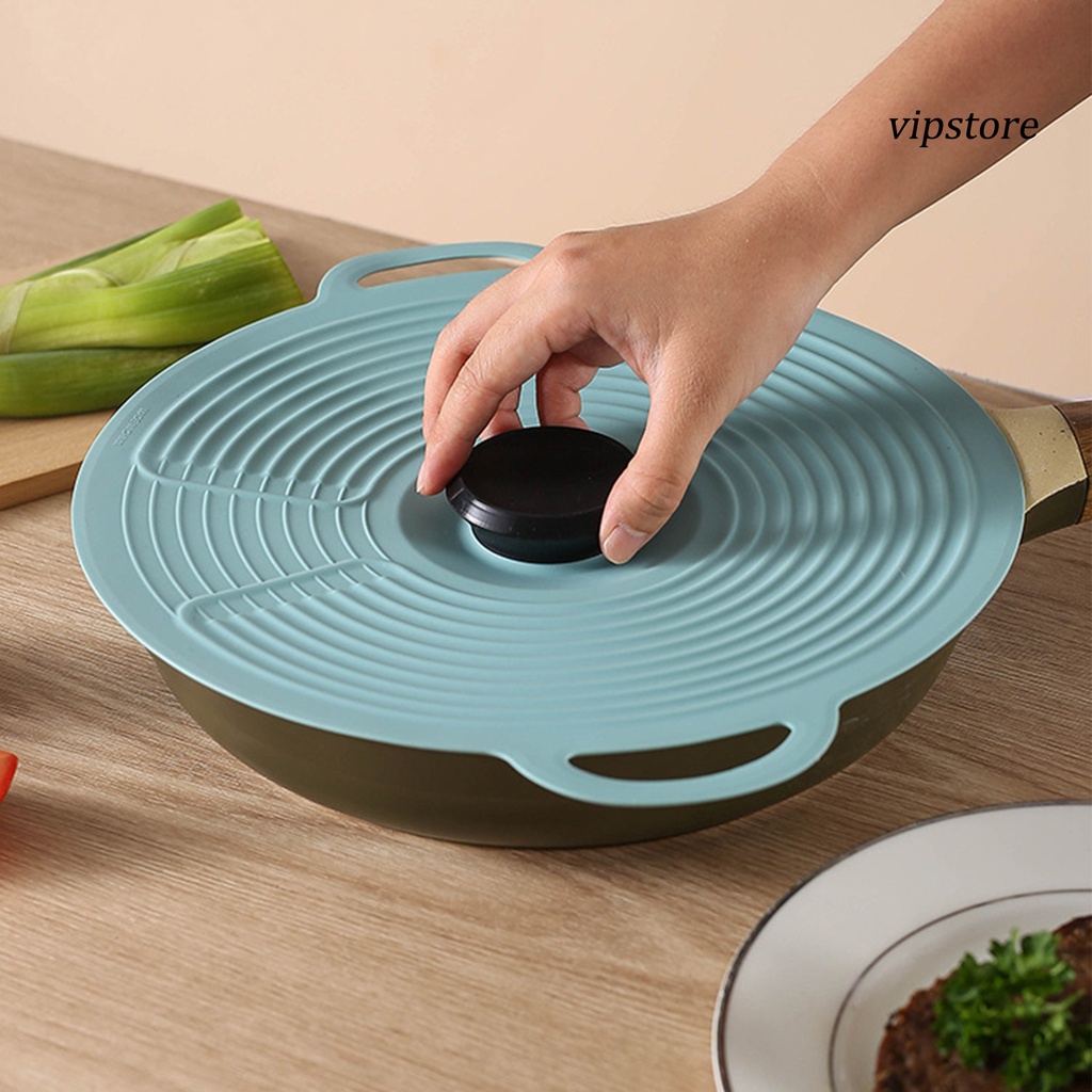 Nắp Đậy Nồi Bằng Silicone Cách Nhiệt Chống Tràn Có Thể Tái Sử Dụng