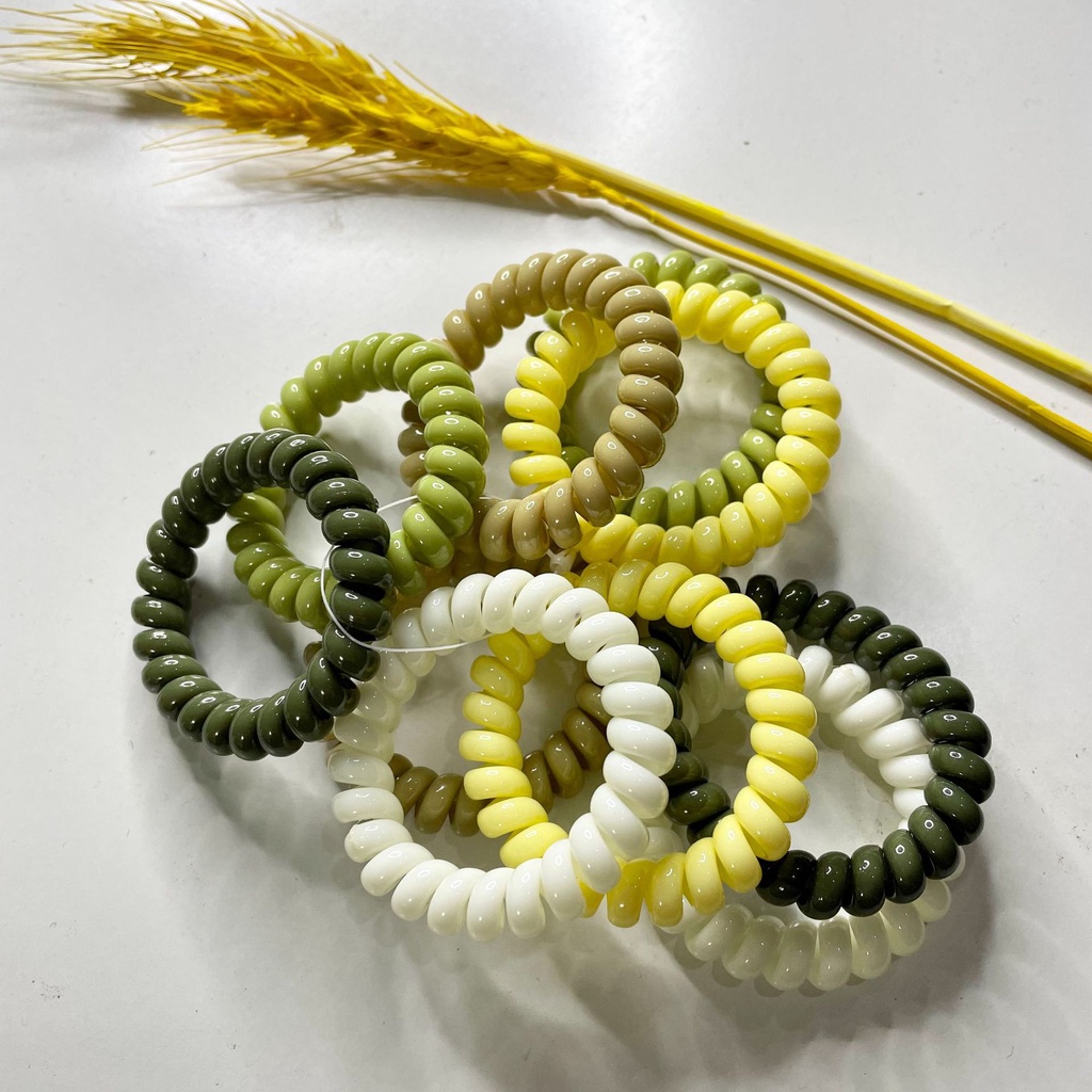 Bộ 10 Dây Cột Tóc Co Giãn Nhiều Màu Sắc Thời Trang Hàn Quốc Cho Nữ