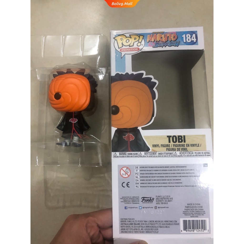 FUNKO POP! Mô Hình Nhân Vật Naruto Shippuden Uchiha Obto Tobi # 184 Dễ Thương